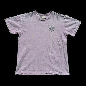 Vintage 2000s USA Made Nike‎ Snow Patterned Logo Pink Shirt Women’s Large